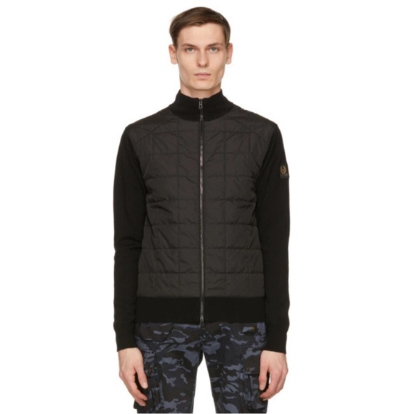 Belstaff Black New Kelby Zip Cardigan - Picture 2 of 9